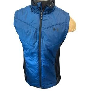 Under Armour Mens Medium Blue Quilted Full ZIP Vest